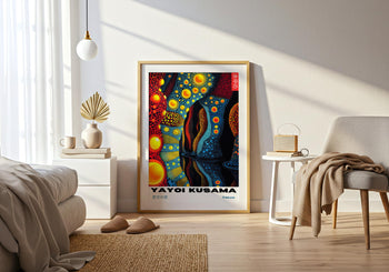 Yayoi Kusama Art Print: Psychedelic Japanese Exhibition Poster