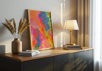 Yayoi Kusama Print: Polka Dot Abstract, Colorful Japanese Art