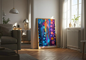 Yayoi Kusama Poster: Colorful Polka Dot Japanese Art Print