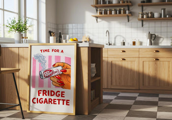 Dr Pepper Fridge Cigarette Poster