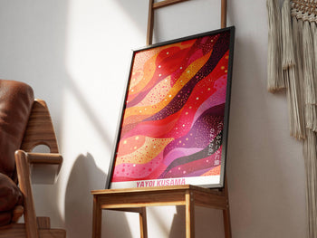 Yayoi Kusama Inspired Polka Dot Art Print: Psychedelic Home Decor