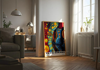 Yayoi Kusama Art Print: Psychedelic Japanese Exhibition Poster