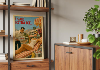 Funny Diet Coke Poster | Retro Poolside Wall Art | Palm Springs Kitchen Decor