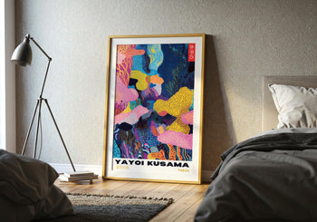 Yayoi Kusama Poster: Colorful Abstract Polka Dot Print
