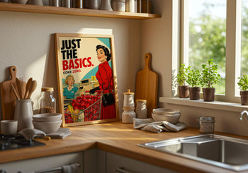 Coke Zero Retro Supermarket Print | Vintage Kitchen Wall Art Poster