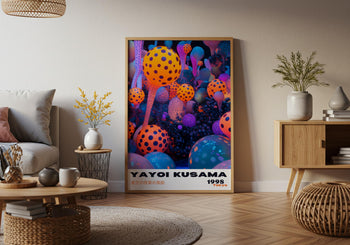 Yayoi Kusama Poster: Colorful Japanese Exhibition Wall Art