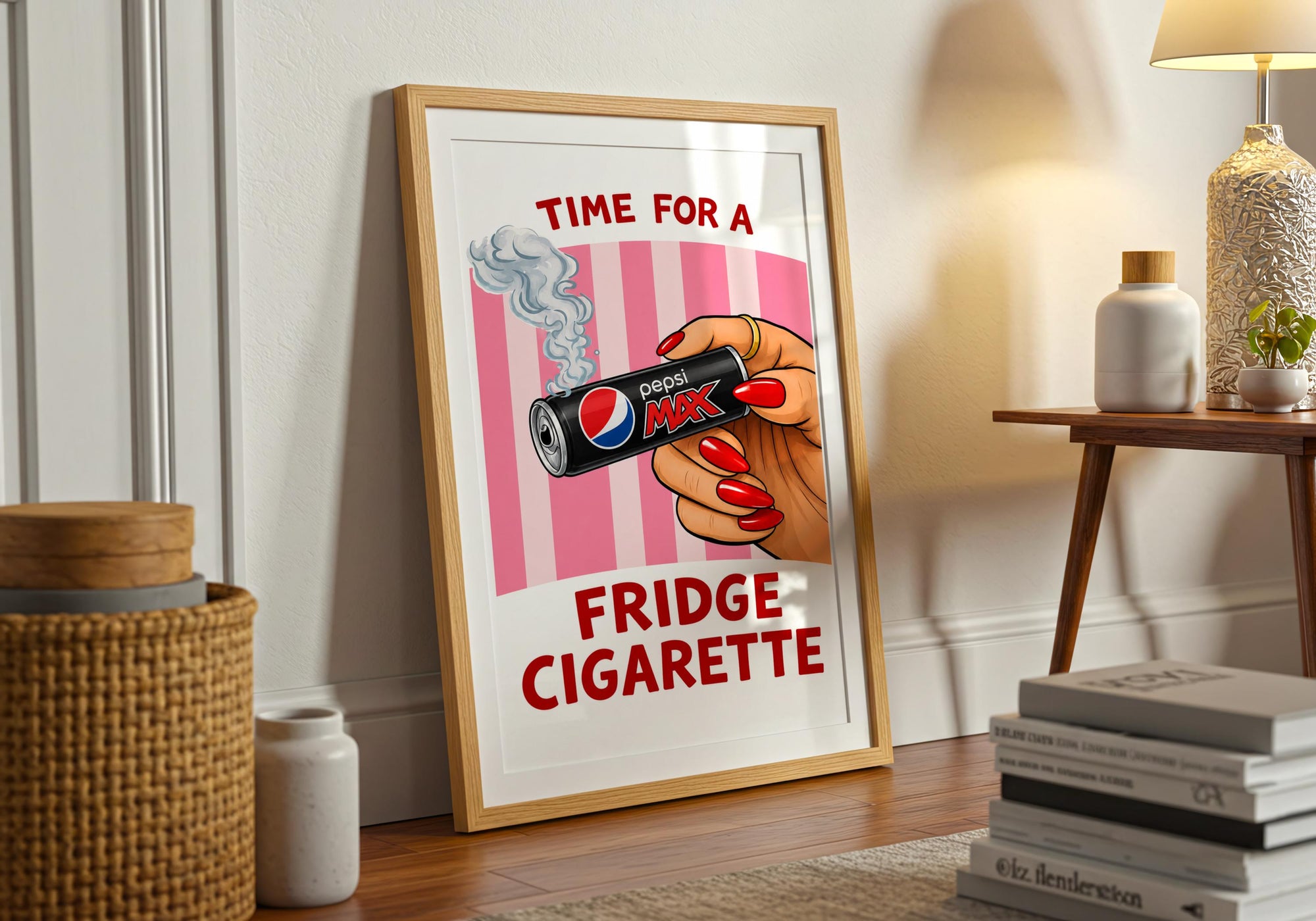 Pepsi Max Fridge Cigarette Poster