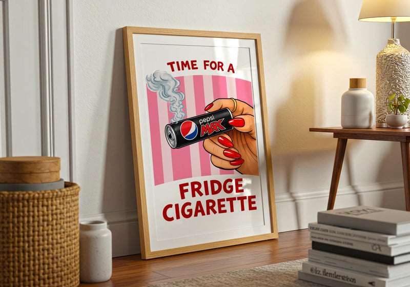 Pepsi Max Fridge Cigarette Poster