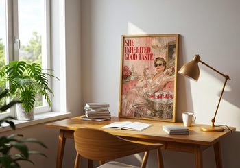 Glamorous Vintage Poster | Retro Diet Coke Print | 1950s Kitchen Wall Art