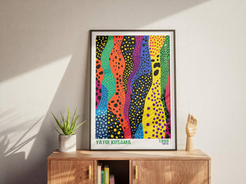 Yayoi Kusama Art Print: Psychedelic Polka Dot Japanese Wall Art