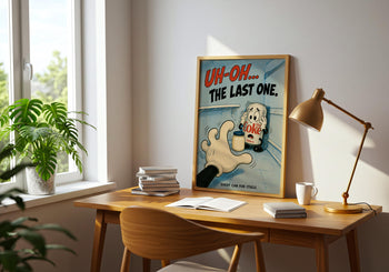 Funny Retro Kitchen Poster | Rubber Hose Cartoon Wall Art | Coke Lover Gift