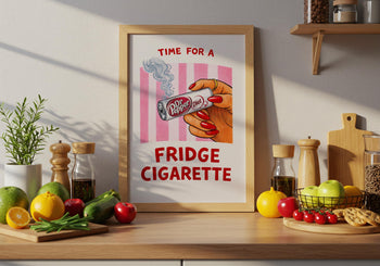 Dr Pepper Fridge Cigarette Poster