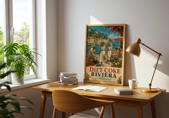 Diet Coke Riviera Print | Portofino Italian Travel Poster
