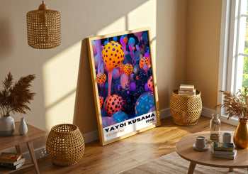Yayoi Kusama Poster: Colorful Japanese Exhibition Wall Art