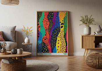 Yayoi Kusama Art Print: Psychedelic Polka Dot Japanese Wall Art