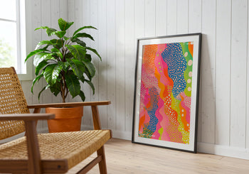 Yayoi Kusama Print: Polka Dot Abstract, Colorful Japanese Art