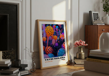 Yayoi Kusama Poster: Colorful Japanese Exhibition Wall Art