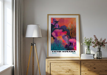 Yayoi Kusama Poster: Colorful Abstract Polka Dot Print