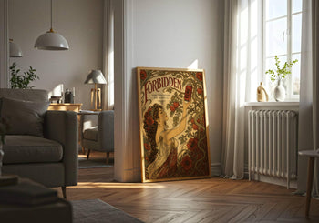 Art Nouveau Coke Zero Print | Temptation Botanical Wall Art (Maximalist Kitchen)