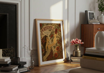 Art Nouveau Coke Zero Print | Temptation Botanical Wall Art (Maximalist Kitchen)