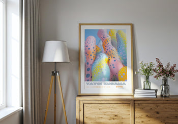 Yayoi Kusama Poster: Pastel Polka Dot Japanese Art Print