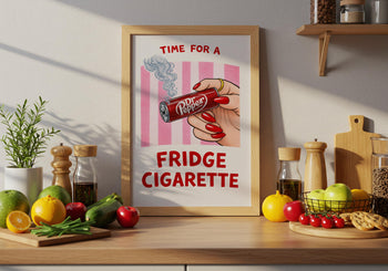 Dr Pepper Fridge Cigarette Poster