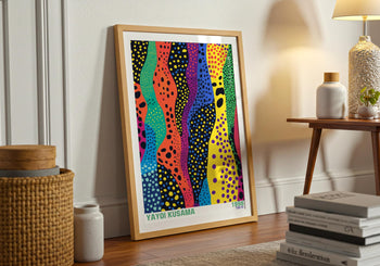 Yayoi Kusama Art Print: Psychedelic Polka Dot Japanese Wall Art