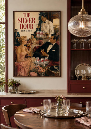 Retro Diet Coke Poster | Vintage 1950s Cocktail Party Wall Art