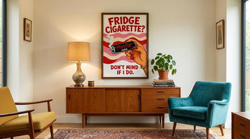 Funny Coke Zero Poster, Retro Fridge Art, Quirky Kitchen Print, Soda Lover Gift