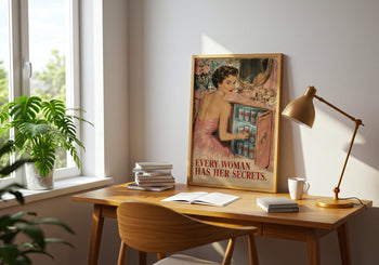 Vintage Diet Coke Poster | 1950s Glamour Print, Retro Kitchen Wall Art