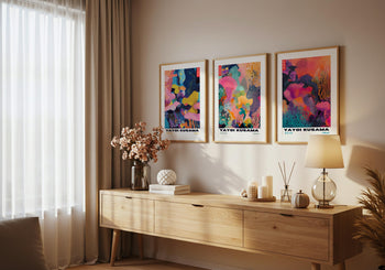 Yayoi Kusama Poster: Colorful Abstract Polka Dot Print