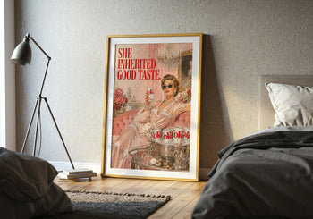Glamorous Vintage Poster | Retro Diet Coke Print | 1950s Kitchen Wall Art