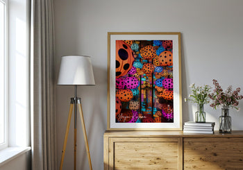 Yayoi Kusama Poster: Polka Dot Pumpkin Japanese Art Print