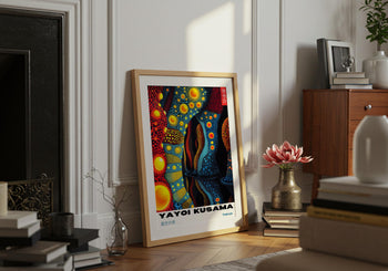 Yayoi Kusama Art Print: Psychedelic Japanese Exhibition Poster