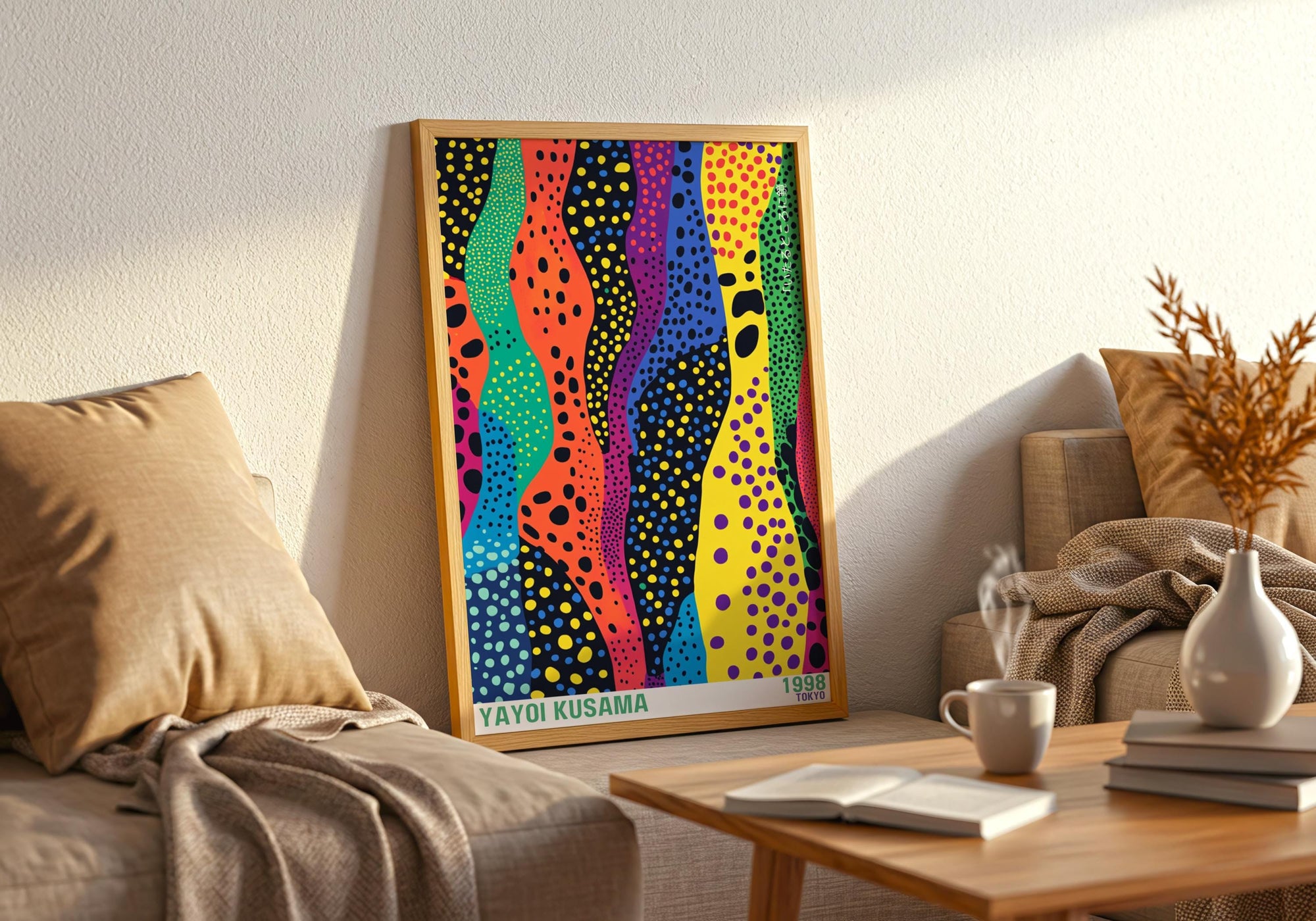 Yayoi Kusama Art Print: Psychedelic Polka Dot Japanese Wall Art