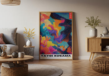 Yayoi Kusama Poster: Colorful Abstract Japanese Art Print
