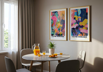 Yayoi Kusama Poster: Colorful Abstract Polka Dot Print