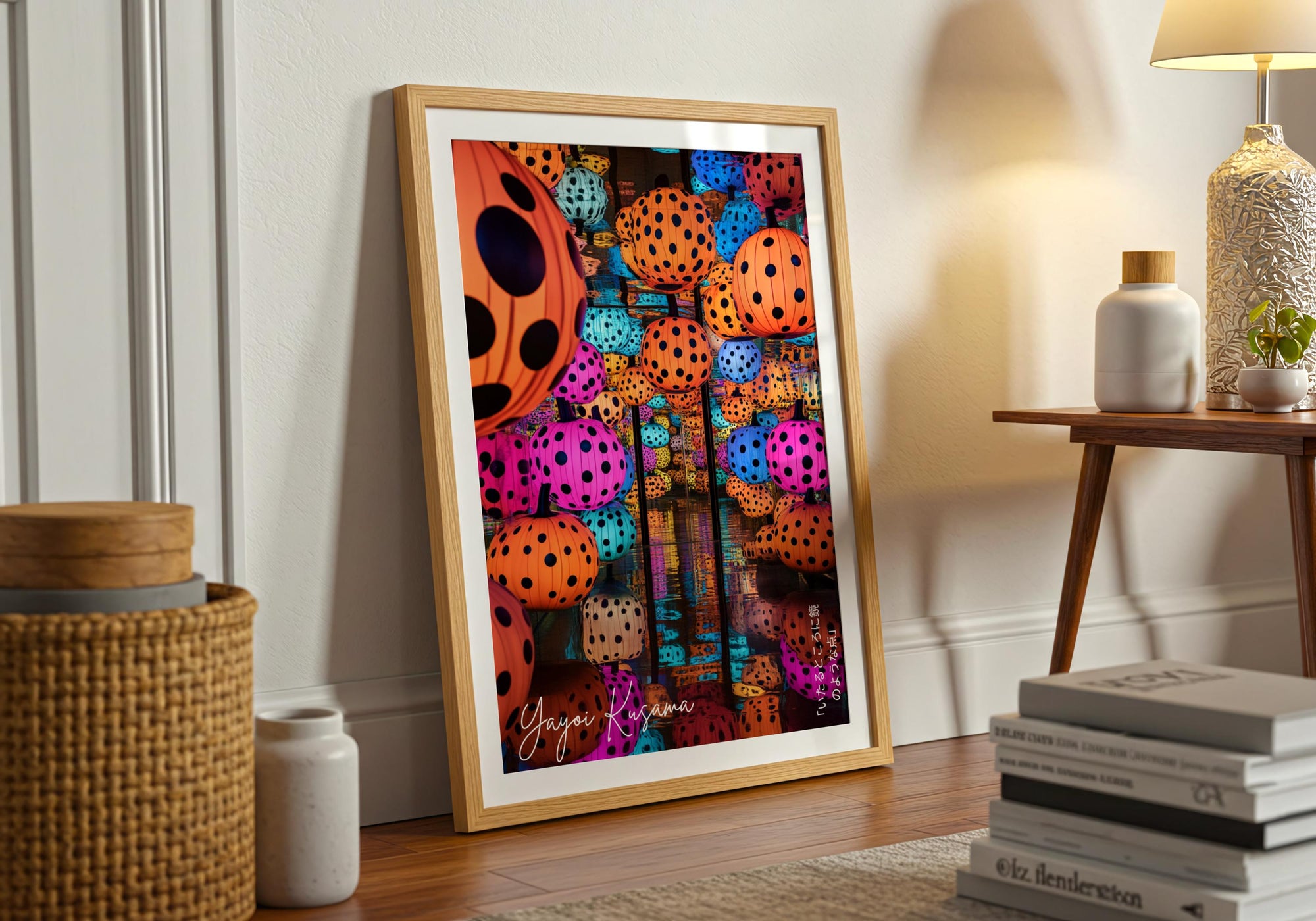 Yayoi Kusama Poster: Polka Dot Pumpkin Japanese Art Print