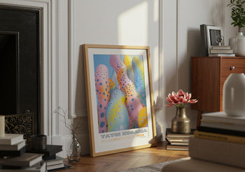 Yayoi Kusama Poster: Pastel Polka Dot Japanese Art Print