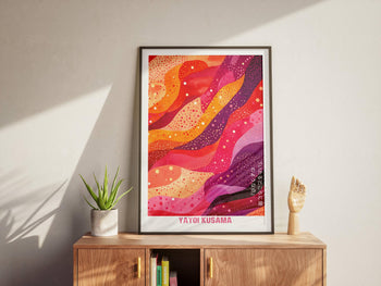 Yayoi Kusama Inspired Polka Dot Art Print: Psychedelic Home Decor