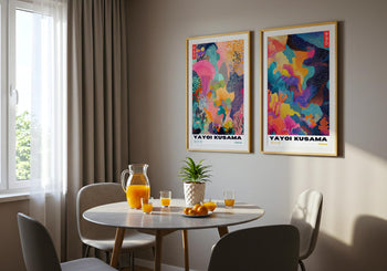 Yayoi Kusama Poster: Colorful Abstract Japanese Art Print