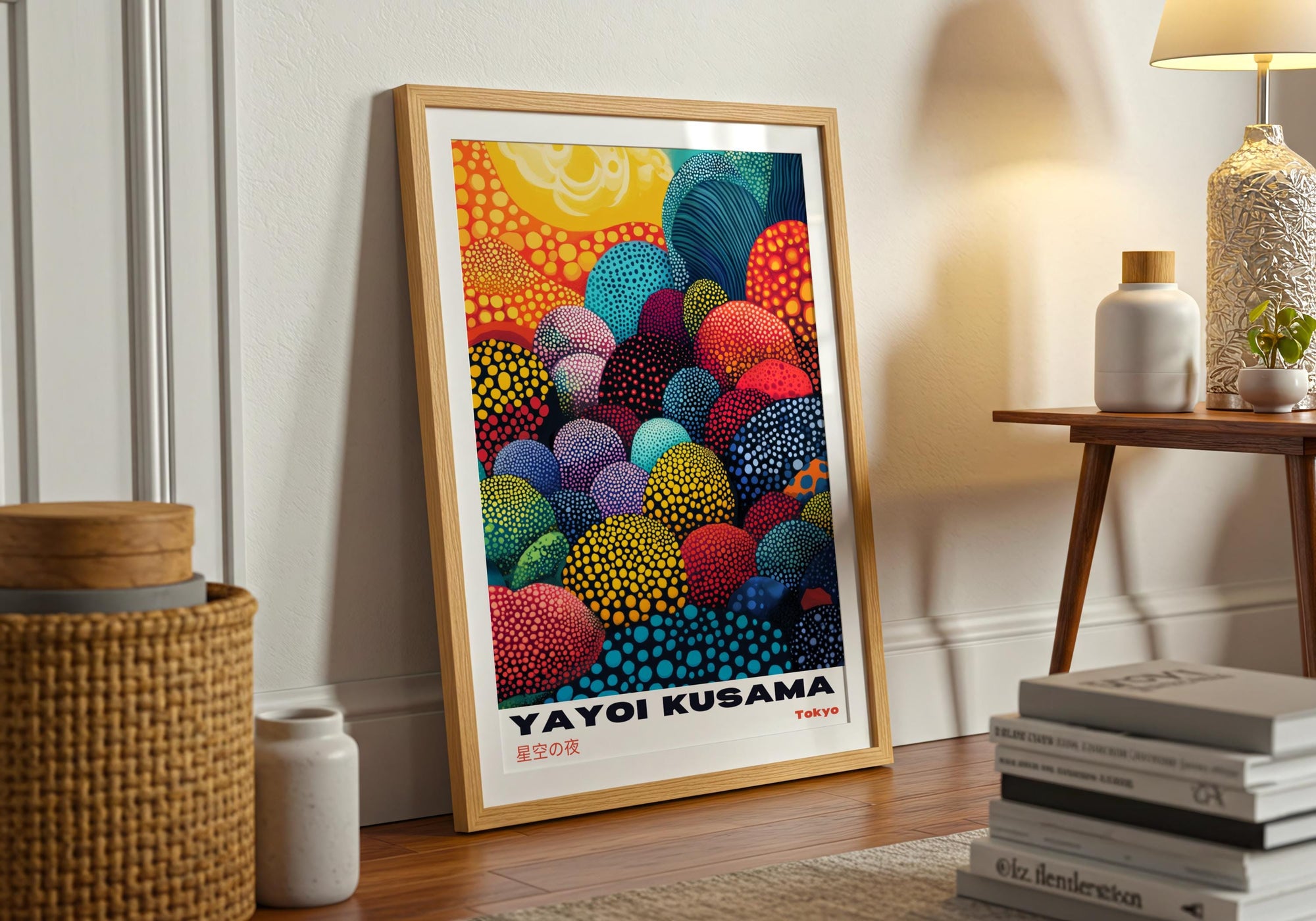Yayoi Kusama Poster: Colorful Polka Dot Japanese Art Print