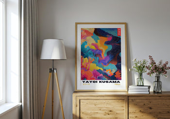 Yayoi Kusama Poster: Colorful Abstract Japanese Art Print
