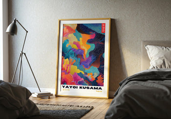 Yayoi Kusama Poster: Colorful Abstract Japanese Art Print
