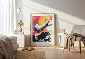 Yayoi Kusama Exhibition Poster: Colorful Japanese Wall Art