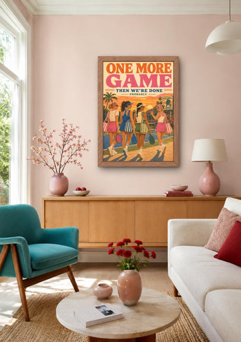Pickleball Social Club Poster, Retro Sports Wall Art, Pink Preppy Decor