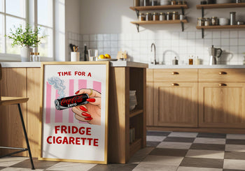 Coke Zero Fridge Cigarette Poster