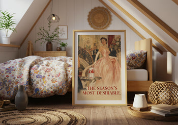 Retro Diet Coke Poster | 1950s Glamour Wall Art, Regency Fashion Print