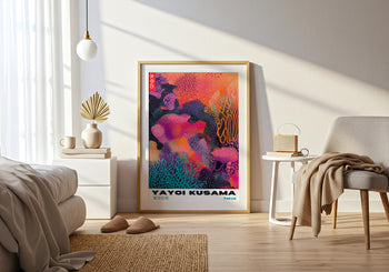 Yayoi Kusama Poster: Colorful Abstract Polka Dot Print