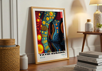 Yayoi Kusama Art Print: Psychedelic Japanese Exhibition Poster